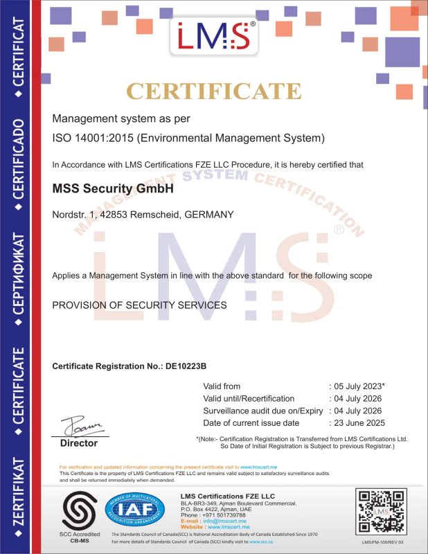 DE10223B MSS Security GmbH