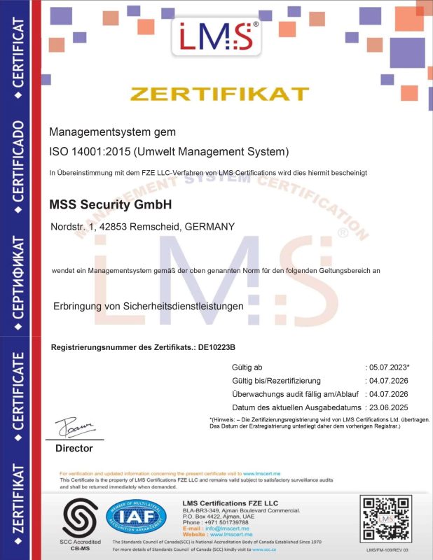 DE10223B MSS Security GmbH....Germany