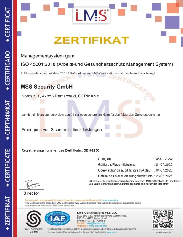 DE10223C MSS Security GmbH......Germany