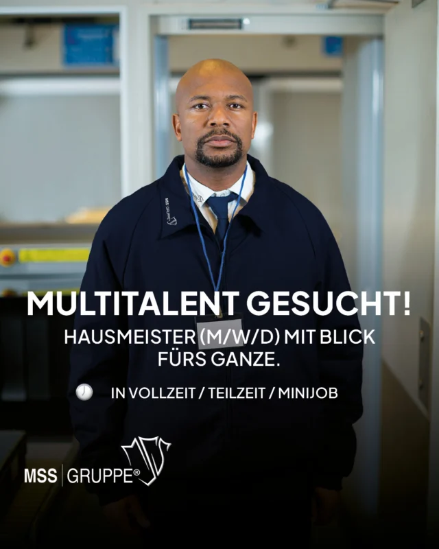 𝗪𝗶𝗿 𝘀𝘂𝗰𝗵𝗲𝗻 𝗱𝗶𝗰𝗵 𝗮𝗹𝘀 𝗛𝗮𝘂𝘀𝗺𝗲𝗶𝘀𝘁𝗲𝗿 (𝗺/𝘄/𝗱) 𝗳ü𝗿 𝗟𝗮𝗻𝗴𝗲𝗻𝗵𝗮𝗴𝗲𝗻! 🛠️

Du packst gerne an und sorgst dafür, dass alles läuft? Dann willkommen bei der MSS Gruppe!

👀 Das erwartet dich:
✅ Unterstützung des Haustechnikerteams vor Ort
✅ Technische Soforthilfe & kleine Instandhaltungen
✅ Regelmäßige Kontrollgänge durchs Center

💡 Das solltest du mitbringen:
✔️ Ausbildung im handwerklichen oder technischen Bereich
✔️ Technisches Verständnis & handwerkliches Geschick
✔️ Teamgeist und Zuverlässigkeit

📅 Start: 01.07.
🕒 Vollzeit, Teilzeit oder Minijob 
💰 16,35 €/Std.

Jetzt bewerben und ein starkes Team unterstützen!
👉 https://www.mssgruppe.de/karriere/

#MSSGruppe #Karriere #Service #Hausmeister #Team