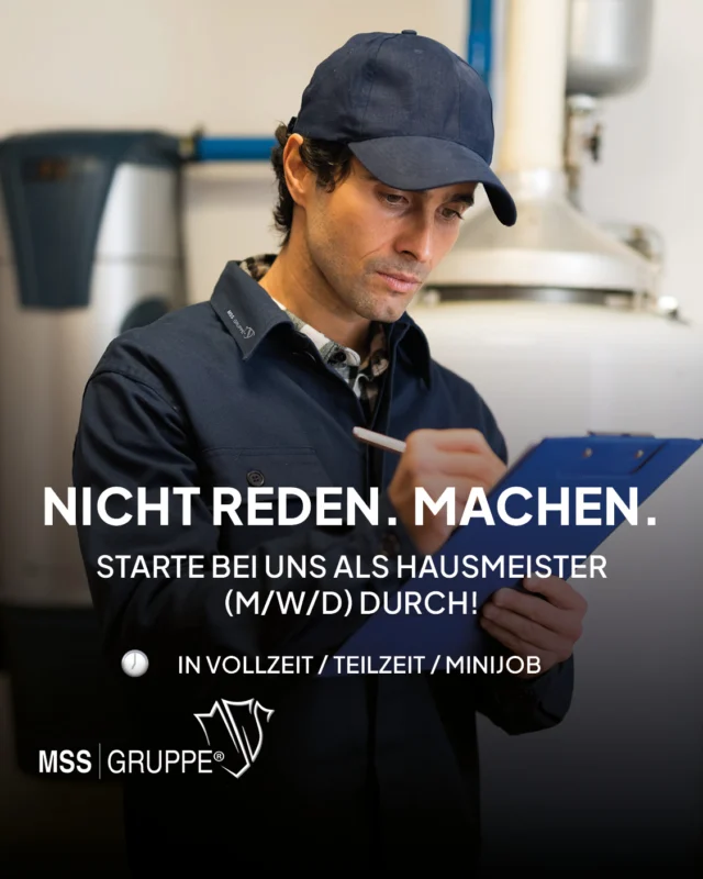 Dein Revier: das Einkaufszentrum in Langenhagen.

Hausmeister (m/w/d) gesucht – mit Köpfchen, Werkzeug & Verantwortungsbewusstsein.

🔍 Deine Mission:
– Unterstützung der Haustechniker
– Instandhaltungen & kleine Reparaturen
– Kontrollgänge für den reibungslosen Betrieb

🧰 Dein Profil:
– Ausbildung im Handwerk/Technik
– Technisches Verständnis & Teamgeist
– Verlässlich, lösungsorientiert, hands-on

🗓️ Start: 01.07.
📍 Vollzeit, Teilzeit oder Minijob

Klingt nach dir? Dann komm zur MSS Gruppe!
👉 https://www.mssgruppe.de/karriere/

#MSSGruppe #Karriere #Service #Hausmeister #Team