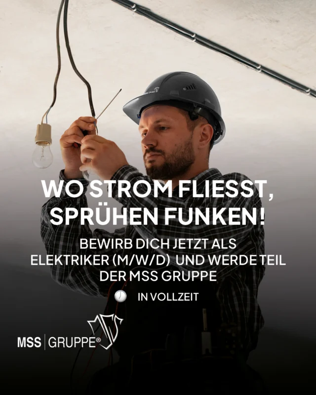 Strom ist genau Dein Thema? Dann komm ins Team! ⚡

Wir suchen einen Elektriker (m/w/d) für das Einkaufszentrum in Langenhagen. Für Technikprofis mit einem Blick fürs Detail und einer Hands-on-Mentalität.

💡 Das bringst du mit:
– Technisches Know-how
– Handwerkliches Geschick
– Erfahrung in Gebäudetechnik

Deine Benefits?
👉 Firmenfahrzeug
👉 Abwechslungsreiche Aufgaben
👉 Ein sicherer Arbeitsplatz

Neugierig? Dann schau mal hier rein: mssgruppe.de/karriere

#MSSGruppe #Karriere #Service #Elektiker #Team